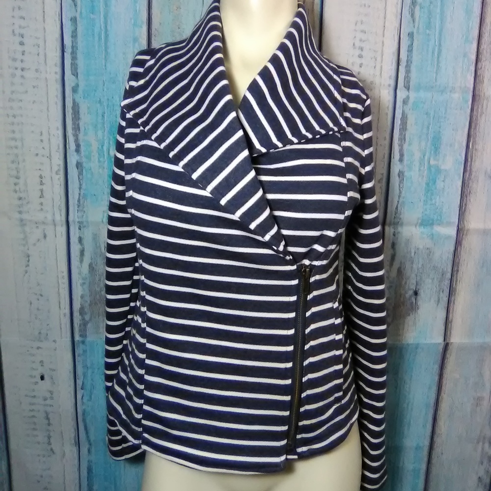 Mystree Anthropologie Striped Blazer Jacket Small
